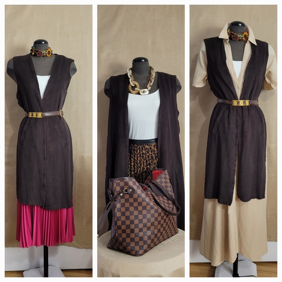 SUEDE VEST/ M - Picture 3 of 9